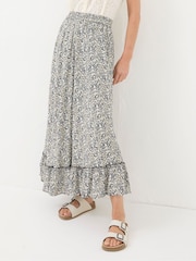 FatFace Lissy Black Inlay Floral Maxi Skirt - Image 3 of 6