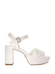Dune London Cream Made With Love Bridal Platform Sandals - Image 5 of 6