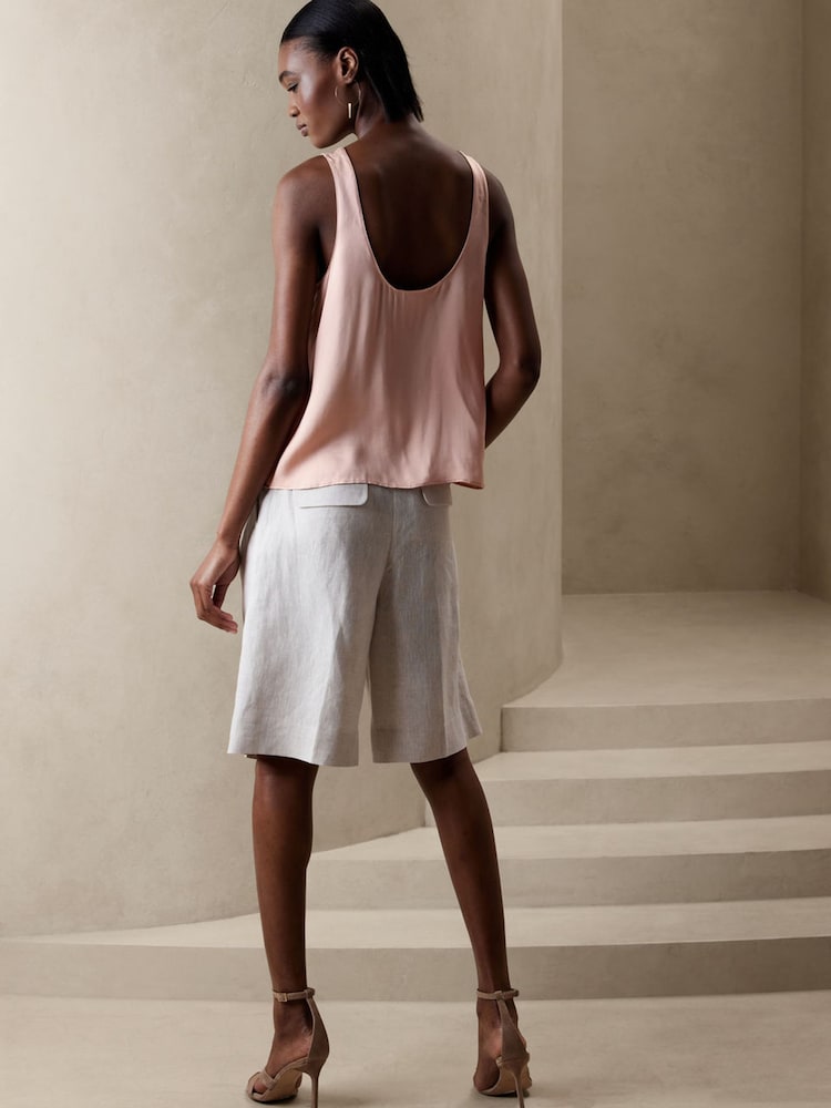 Banana Republic Pink Sublime Silk Tank Top - Image 2 of 4