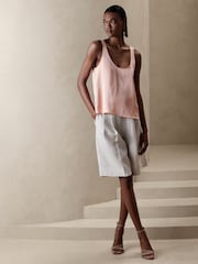Banana Republic Pink Sublime Silk Tank Top - Image 3 of 4