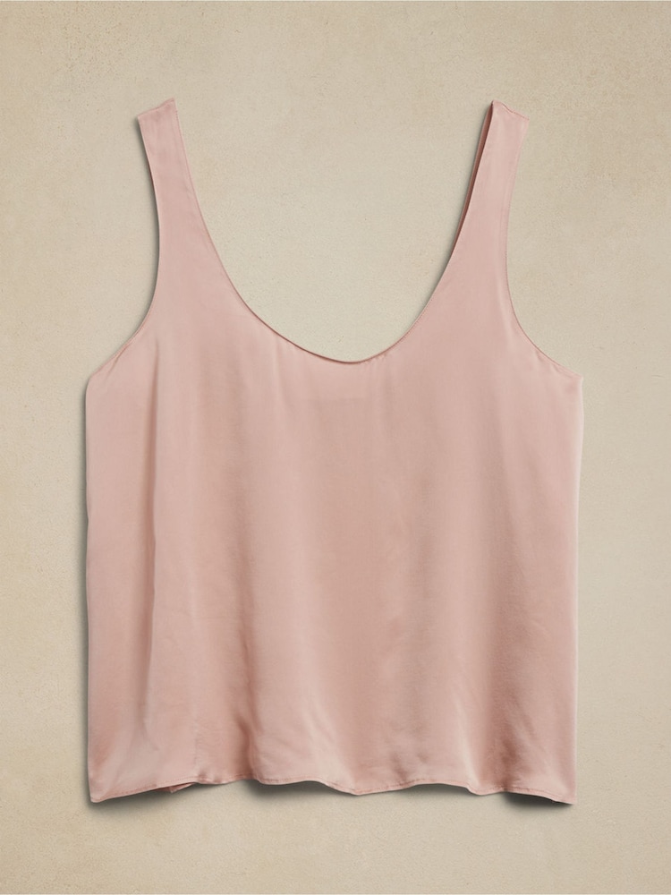 Banana Republic Pink Sublime Silk Tank Top - Image 4 of 4
