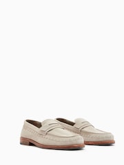 AllSaints Cream Sammy Loafers - Image 2 of 5