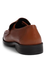 Brązowy - Pavers Gents Black Moccasin Smart Shoes - Image 5 of 5