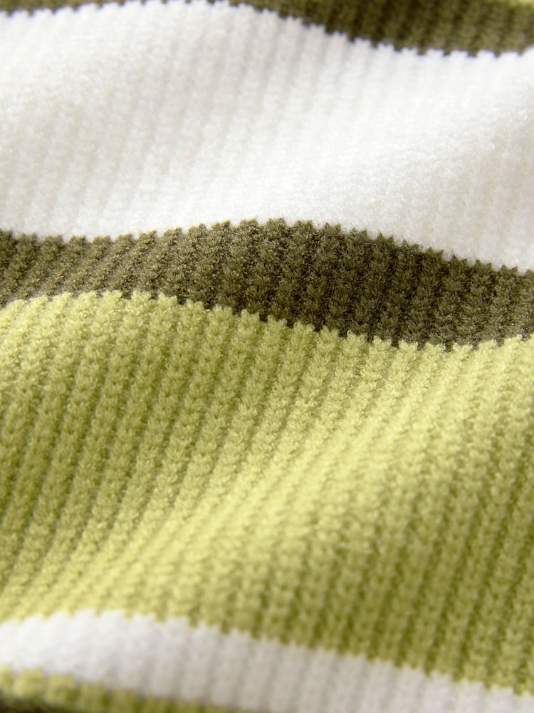 Olive Green V-Neck Knit Jumper - Image 8 of 8