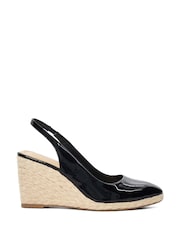 Negru - Espadrile Dune London cu talpă cu baretă pe gleznă cu baretă pe gleznă Cadance - Image 1 of 5
