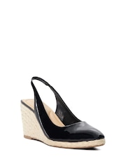 Negru - Espadrile Dune London cu talpă cu baretă pe gleznă cu baretă pe gleznă Cadance - Image 3 of 5