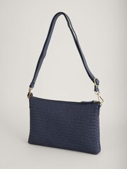 Seasalt Cornwall Blue Woven Cornelly Cross-Body Bag - Image 1 of 5