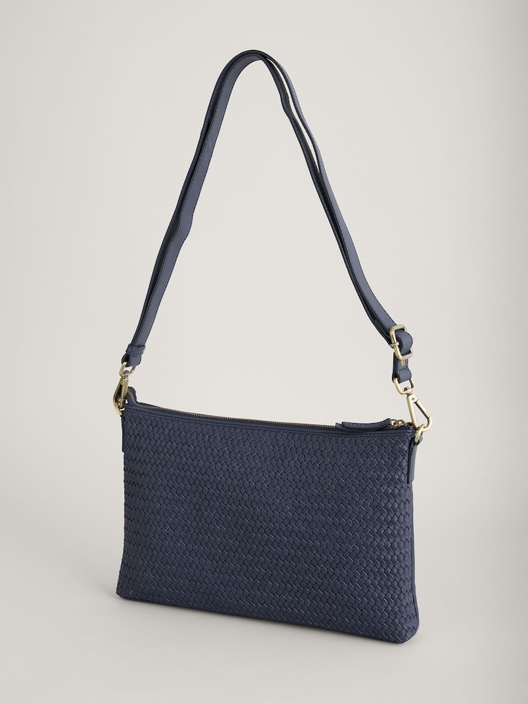 Seasalt Cornwall Blue Woven Cornelly Cross-Body Bag - Image 1 of 5