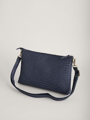 Seasalt Cornwall Blue Woven Cornelly Cross-Body Bag - Image 3 of 5