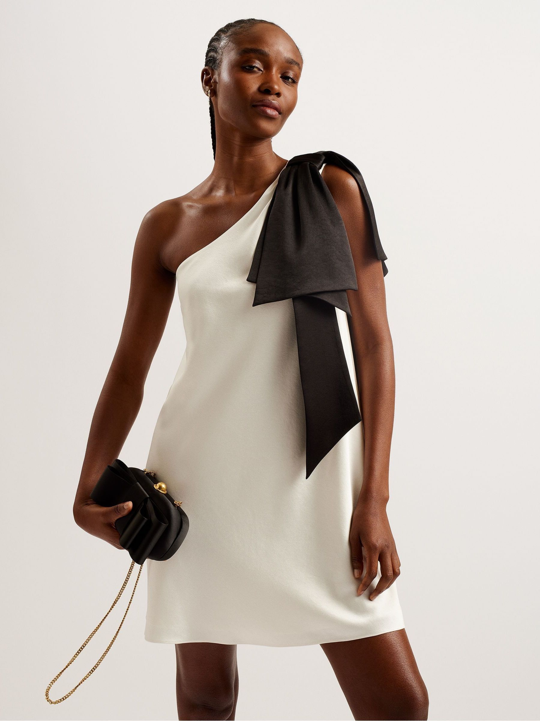 AND MARY Tilda ribbon dress beige ベージュ M（Infinity Wrap