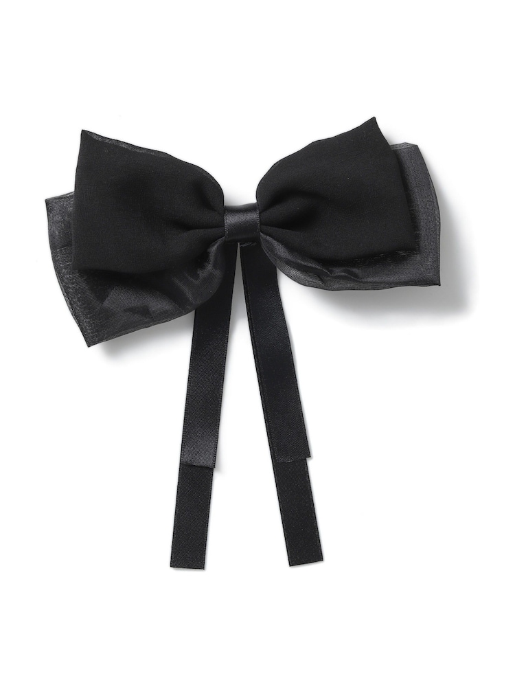 Aela Large Black Hair Bow - Image 2 of 4