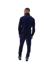 Fila Blue Eddie Track Jacket With Racking Hem Ribs - Image 2 of 4