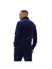 Fila Blue Eddie Track Jacket With Racking Hem Ribs - Image 4 of 4