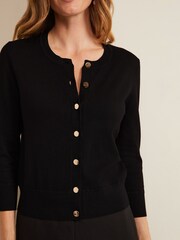 Phase Eight Black Button Through Robin Cardigan - Image 5 of 6