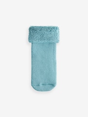 Blue Towelling Socks 4 Pack (0mths-2yrs) - Image 2 of 5