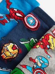 Marvel Avengers Superhero License Cotton Rich Socks 3 Pack - Image 5 of 6