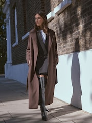 Black Leather Premium Over The Knee Heeled Boots - Image 3 of 10