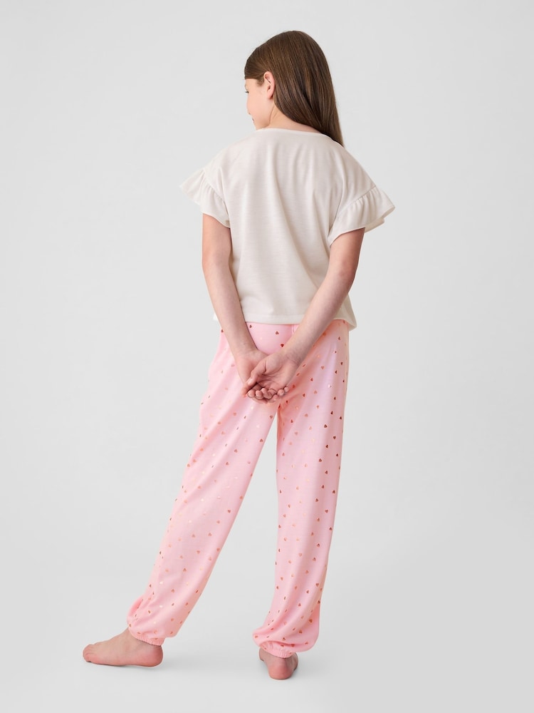 Gap White Graphic Short Sleeve Pyjama Set (4-13yrs) - Image 2 of 3 Gap White Graphic Short Sleeve Pyjama Set (4-13yrs) - Image 2 of 3
