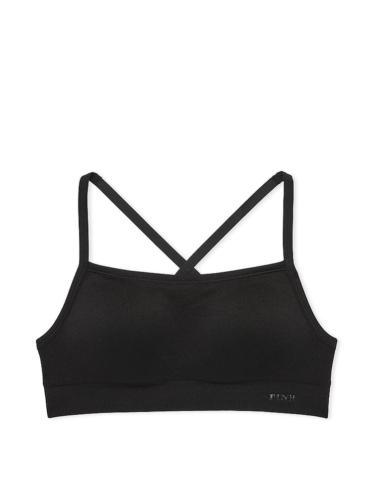 Victoria's Secret PINK Black Sports Bra - Image 3 of 3