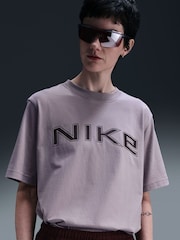Nike Lilac Purple Sportswear Phoenix Short-Sleeve T-Shirt - Image 3 of 6