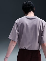 Nike Lilac Purple Sportswear Phoenix Short-Sleeve T-Shirt - Image 4 of 6