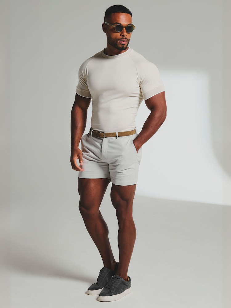 Tailored Athlete White Muscle Fit Fine Tipped T-Shirt - Image 1 of 6