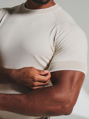 Tailored Athlete White Muscle Fit Fine Tipped T-Shirt - Image 4 of 6