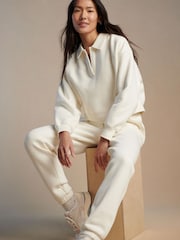 Sweaty Betty Lily White Powerhouse Collared Sweatshirt - Image 1 of 7