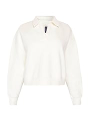 Sweaty Betty Lily White Powerhouse Collared Sweatshirt - Image 7 of 7