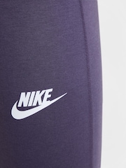 Nike Purple Raisin High Waisted Flared Leggings - Image 5 of 5