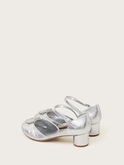 Monsoon Silver Heart Embellished Heels - Image 3 of 3