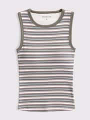 Abercrombie & Fitch Green Bra-Free Ribbed High Neck Vest - Image 6 of 6