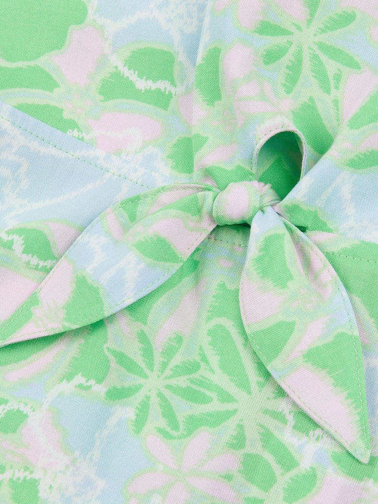 Jack Wills Green Mini Green Tie Strap Dress - Image 9 of 9