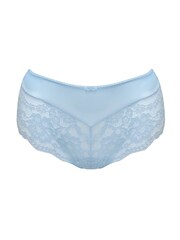 Pour Moi Blue Short Fleur Cheeky V-Shaped Briefs - Image 3 of 4