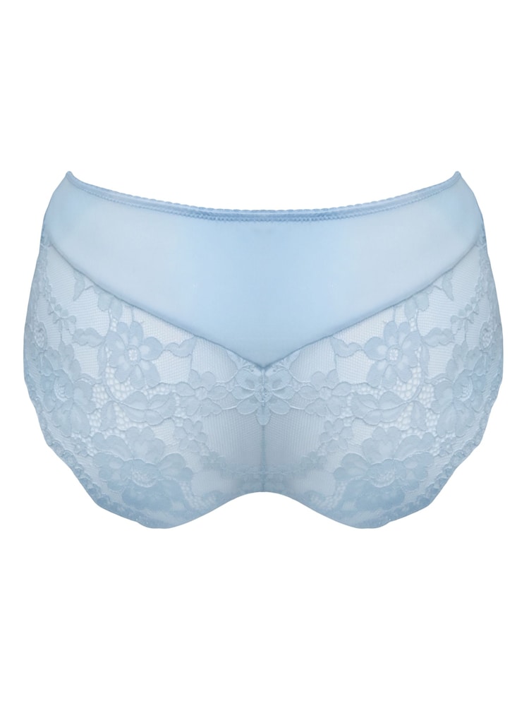 Pour Moi Blue Short Fleur Cheeky V-Shaped Briefs - Image 4 of 4
