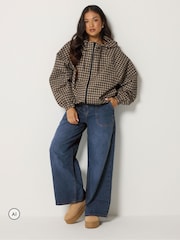 PixieGirl Petite Blue Plait Pocket Wide Leg Jeans - Image 2 of 6