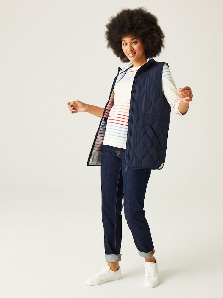 Regatta Blue Courcelle Quilted Gilet - Image 1 of 9 Regatta Blue Courcelle Quilted Gilet - Image 1 of 9