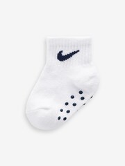 Nike Red Kids Little Gripper Socks 3 Pack - Image 3 of 4