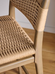 Dark Natural Otto Bar Stool - Image 2 of 8