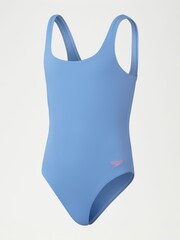 Speedo Blue Girls Textured 1 Piece Swimsuit - Image 1 of 5