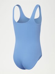 Speedo Blue Girls Textured 1 Piece Swimsuit - Image 2 of 5