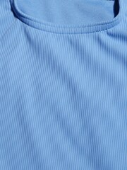 Speedo Blue Girls Textured 1 Piece Swimsuit - Image 4 of 5