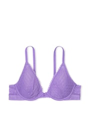 Victoria's Secret PINK Wysteria Purple Dainty Dot Plunge Lace Bra - Image 3 of 3