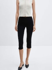 Mango Black Capri Leggings - Image 1 of 5