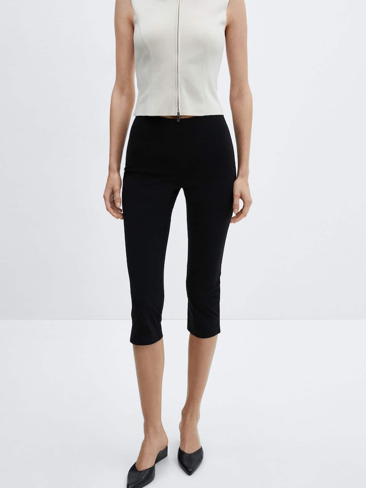 Mango Black Capri Leggings - Image 1 of 5