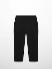 Mango Black Capri Leggings - Image 4 of 5