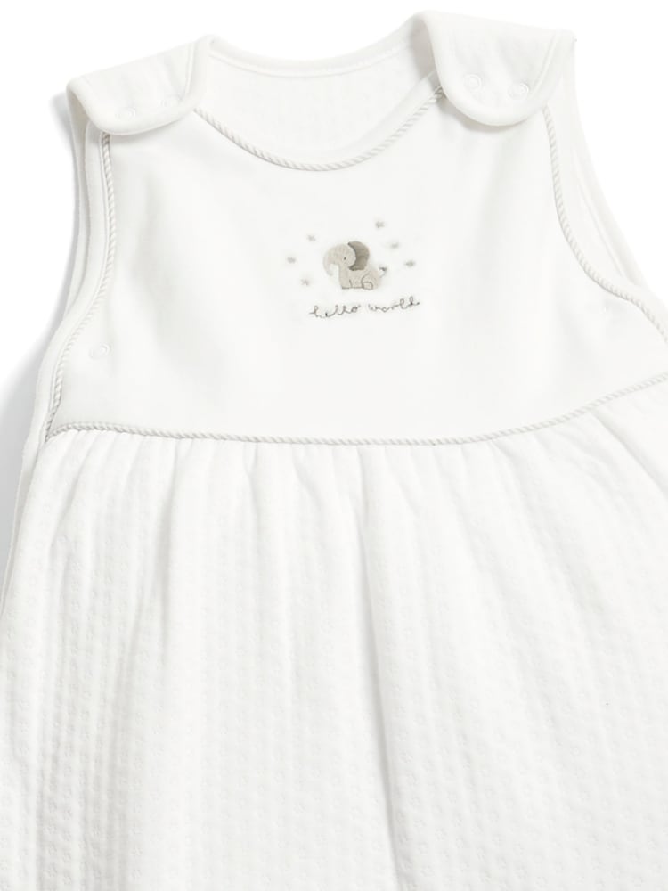 Mamas & Papas Grey Welcome To The World 2.5 Tog Sleep Bag 0-6 Elephant - Image 5 of 5