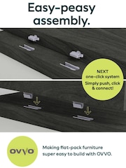 Black Marlow Oak Effect Bookcase - Image 11 of 11