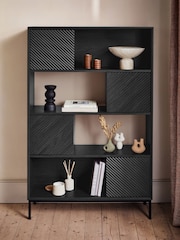 Black Marlow Oak Effect Bookcase - Image 5 of 11