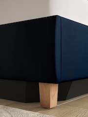 Laura Ashley Annaly Velvet Midnight Navy Chatsworth Ottoman Storage Bed Upholstered - Image 5 of 7